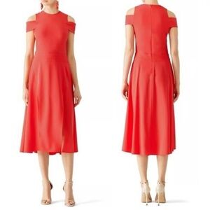Halston Poppy Cold Shoulder Dress. Like new!